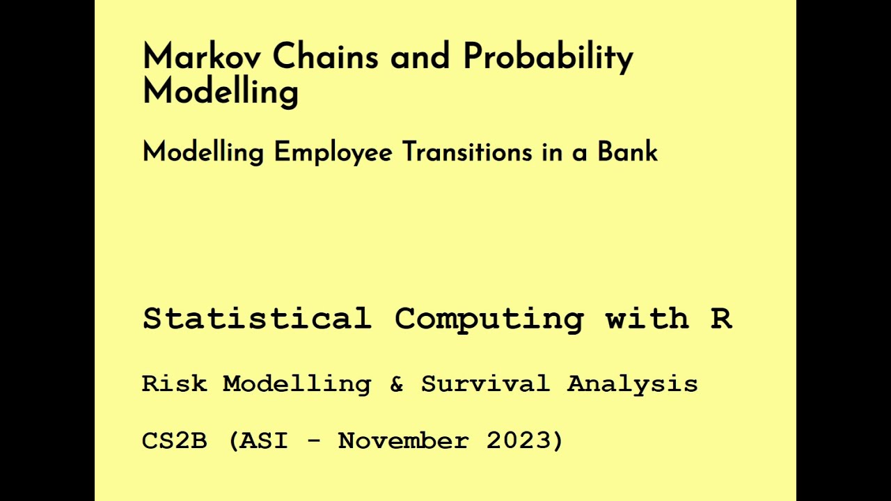 Markov Chains and Probability Modelling: Modelling Employee Transitions in a Bank