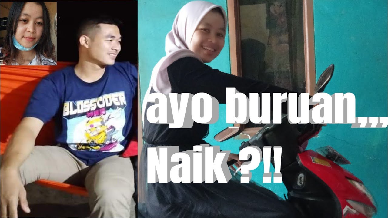 PuLang kerja dijemput cewe pake motor - dibonceng cewe || cewek naik motor
