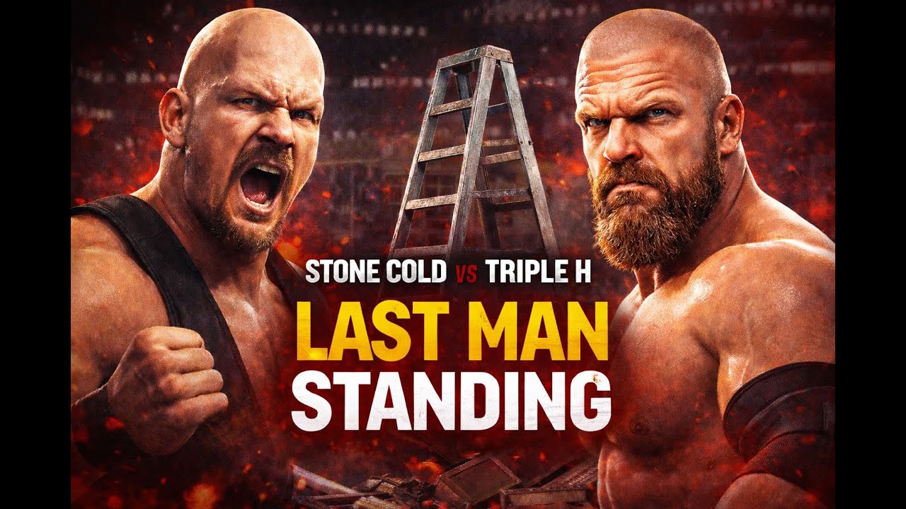Triple H vs Stone Cold Steve Austin 🔥 Last Man Standing Match | WWE 2K25 Full Match WWE2K25