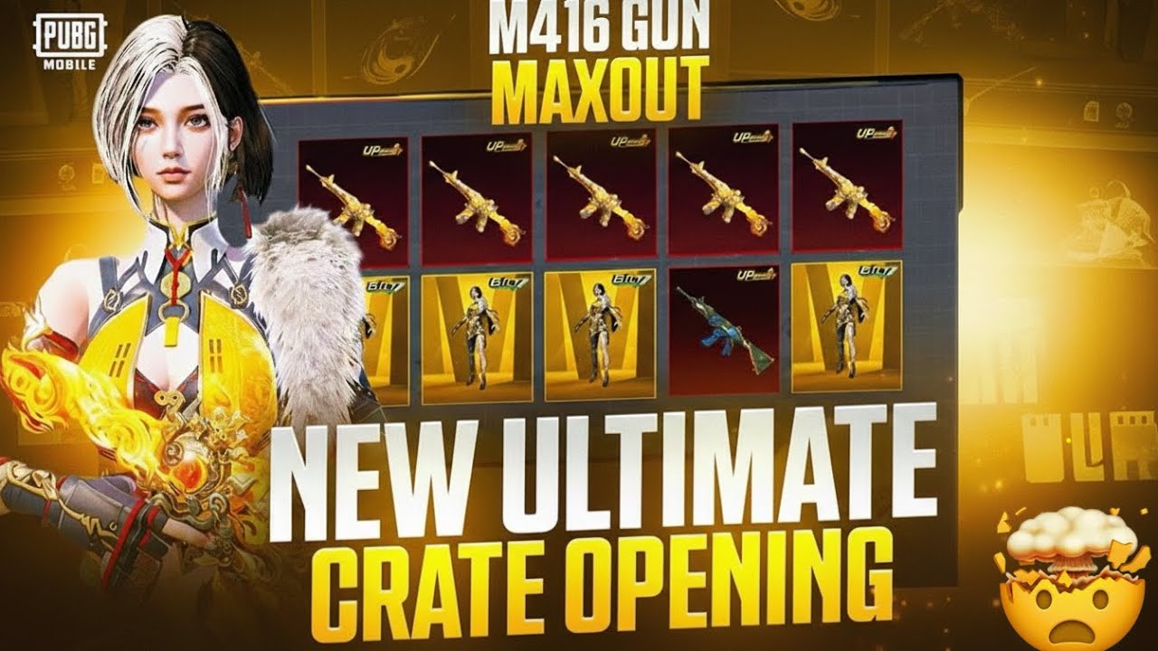 ₹10,000 UC Uda Di 😭 Crimson Skyblade M416 Ka Full Upgrade