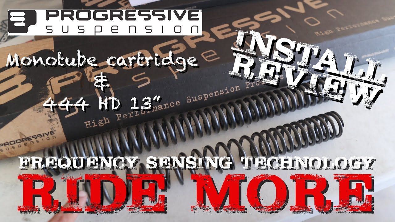 Progressive Suspension Installed on my Harley-Davidson Road Glide -  444 & Monotube Cartridge