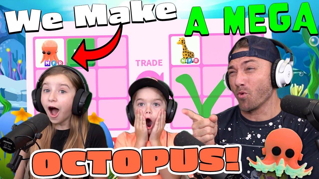 We Make A Mega Octopus and See What People Trade For It! Roblox Adopt Me Ocean Egg Update!!