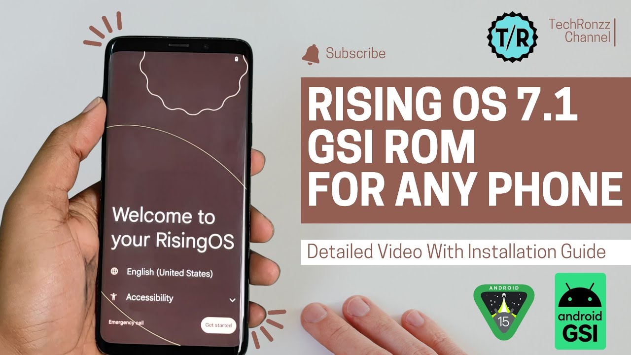 Install Rising Os 7.1 GSI Rom on Any Phone Ft. Samsung s9+ #gsi #risingos #gsirom
