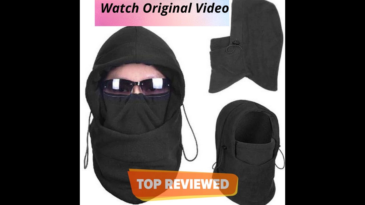 Men Thermal Fleece Balaclava Hat Hood Ski Bike Wind Stopper Mask Monkey Cap