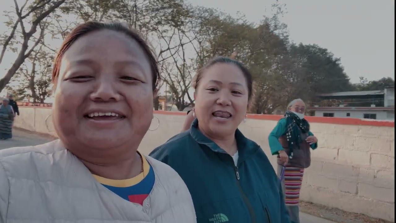 Morning lingkor gunepa #mundgod#tibetanvlogger 