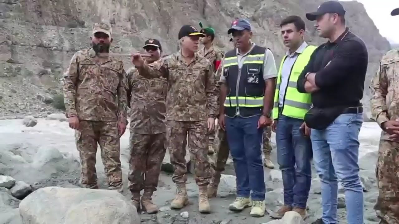 Skardu Road Flood demages Haramosh People Gilgit Baltistan Pakistan 