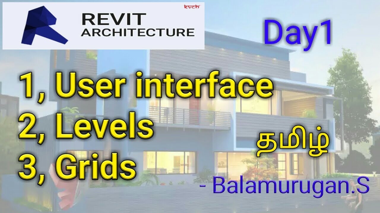 Revit intro, user interface, levels, units #day1 #தமிழ்