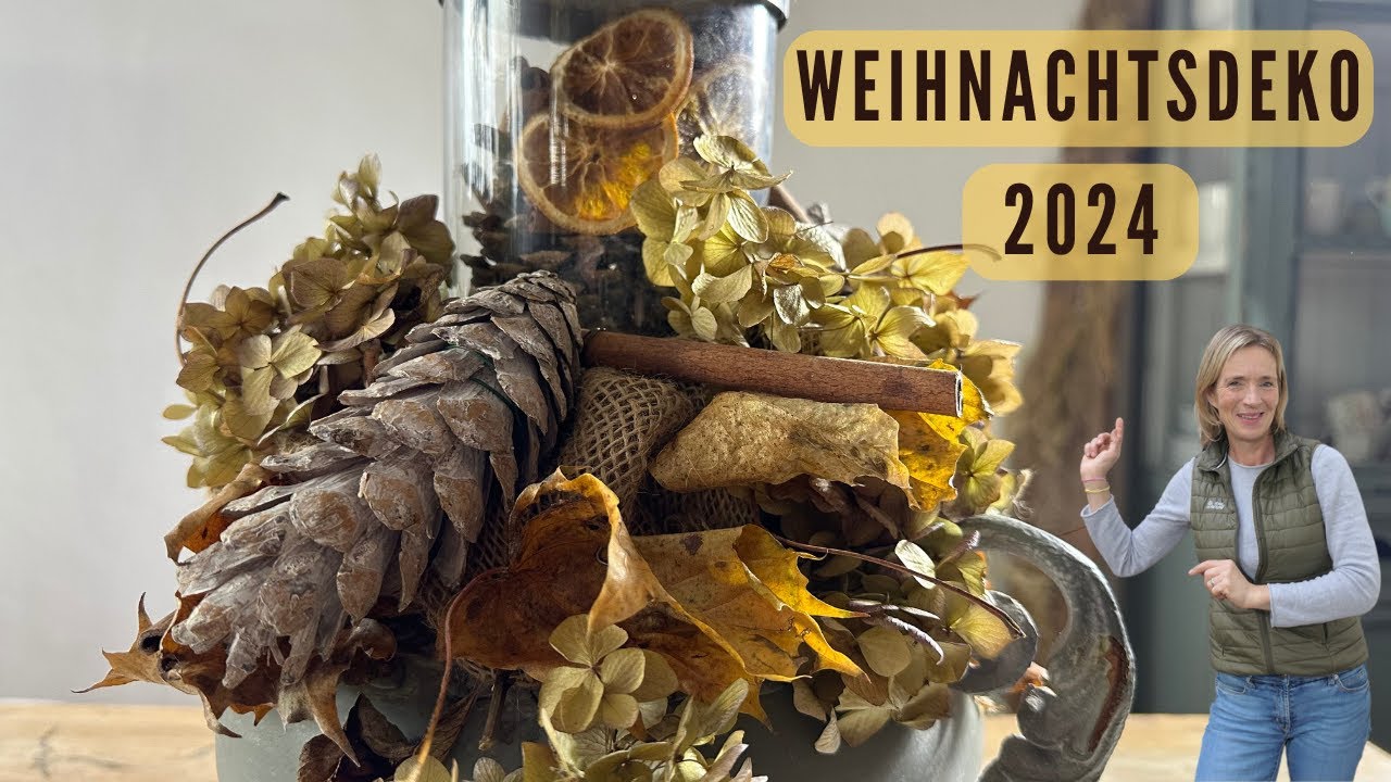 Laubgestöber & Orangenduft im Kerzenlicht 🧡 DIY Weihnachtsdekoration für drinnen & draußen 🧡