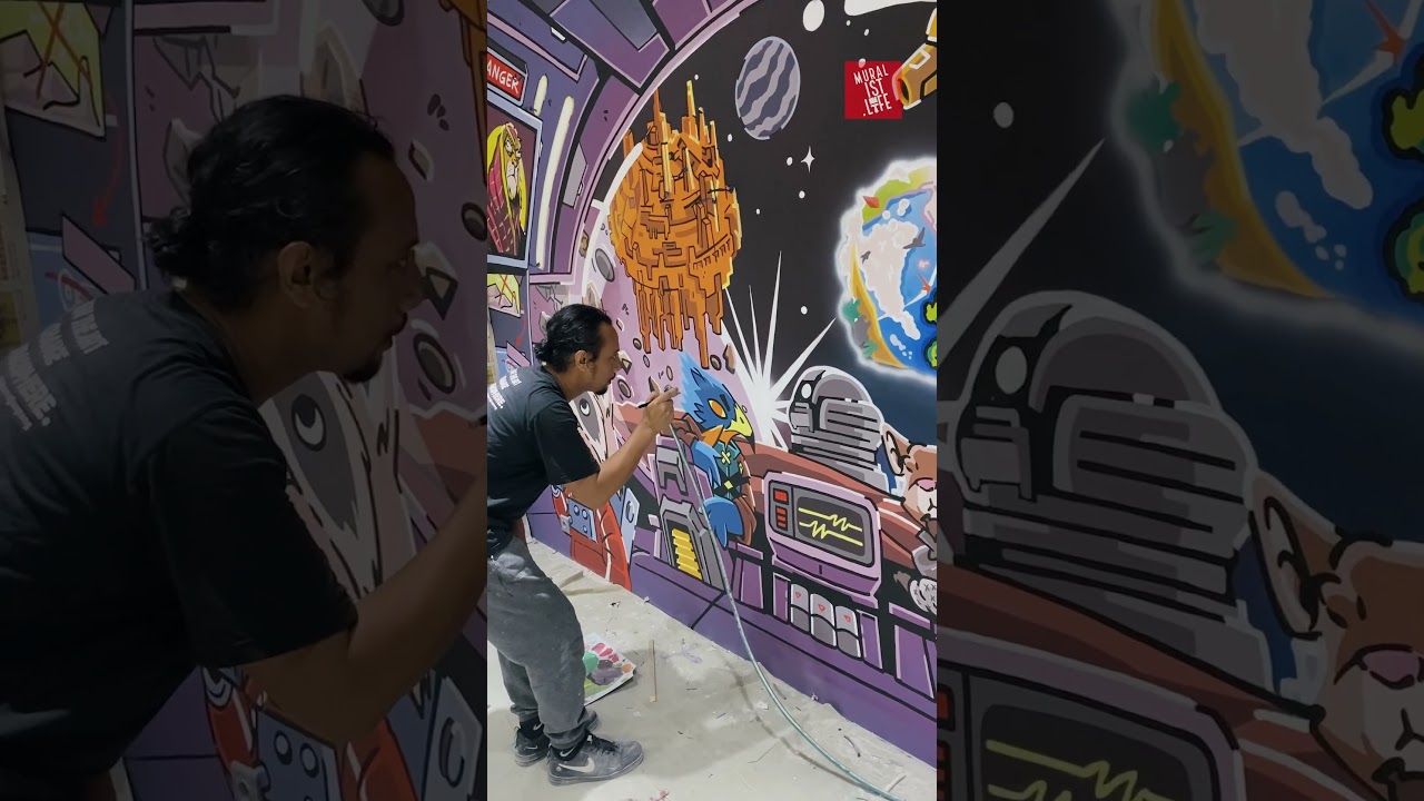Mural Dotnation PIK #muraljakarta #muraldindingcafe