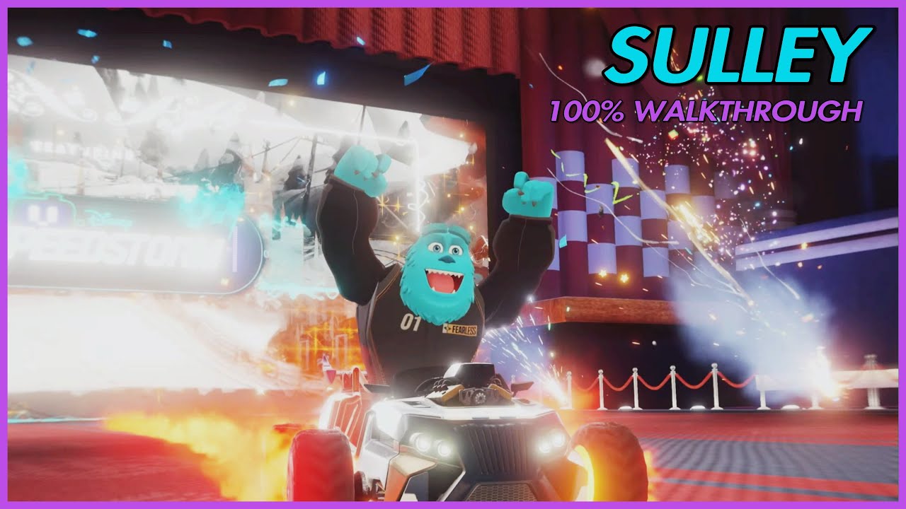 Disney Speedstorm 100% Walkthrough | Monsters, Inc. Tournaments | Sulley