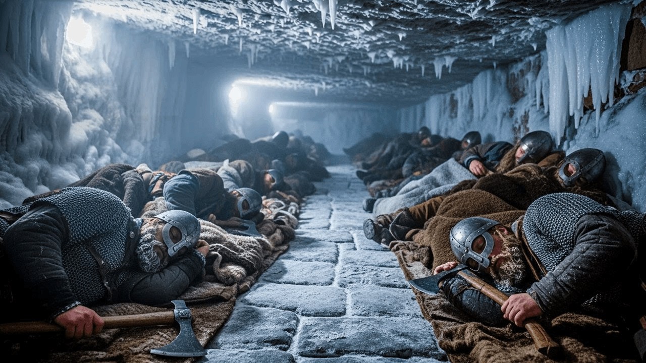 How Vikings Slept In Underground Turf Houses In Winter Cold | Documentary For Sleep