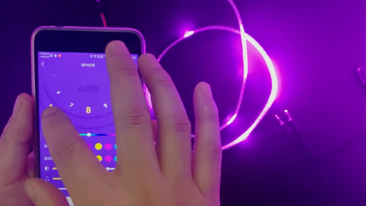 SP107E bluetooth connection musical pixel light controller