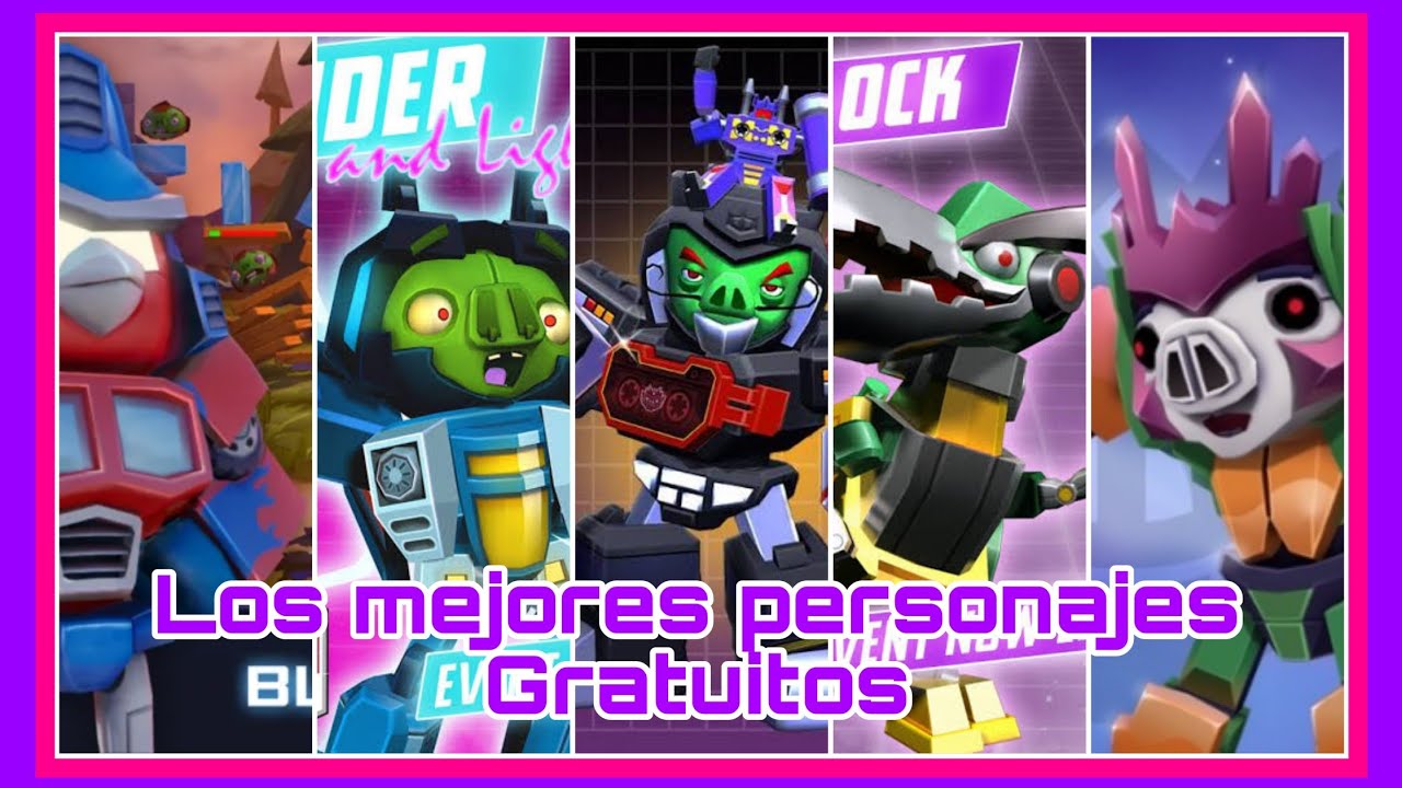 Angry Birds Transformers Top personajes Gratuitos