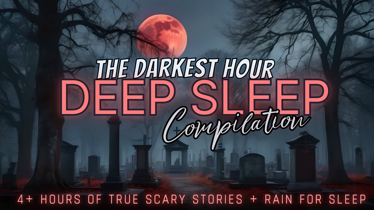 4+ Hours of TRUE Scary Stories + rain for sleep 😴 black screen, no ads, just stories