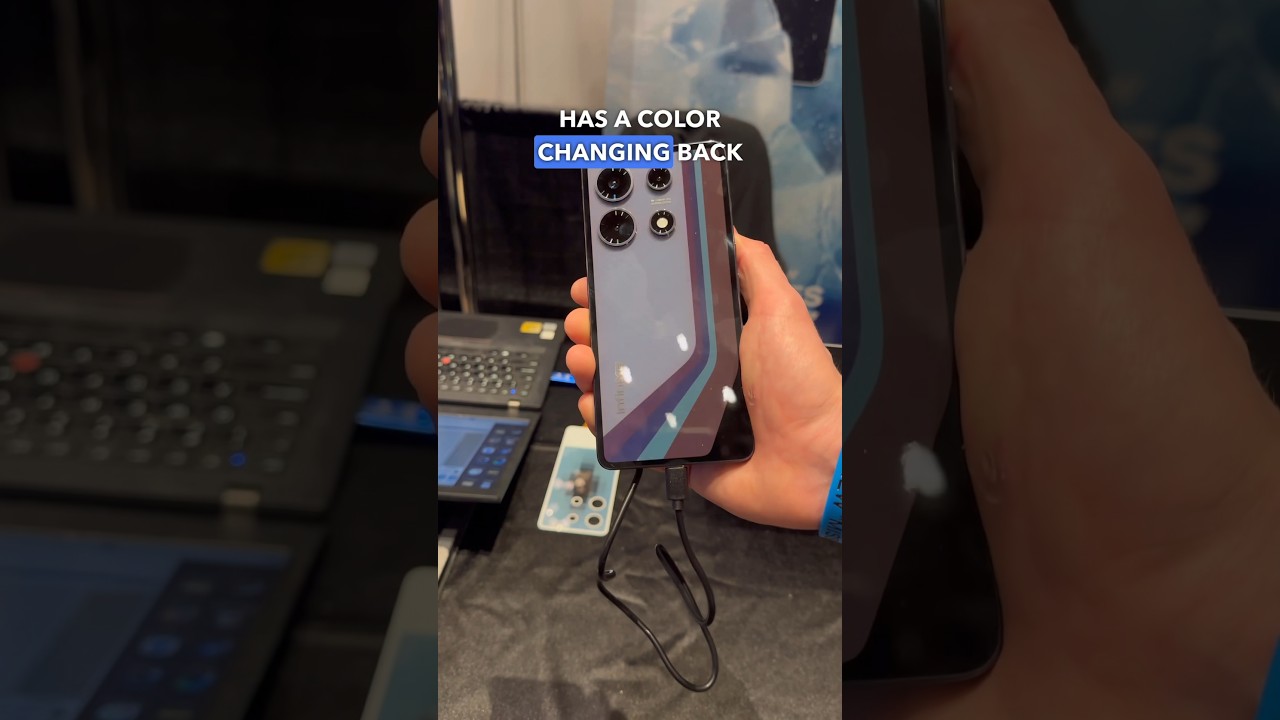 Color Changing Phone! #shorts #phone #tech #ces2024