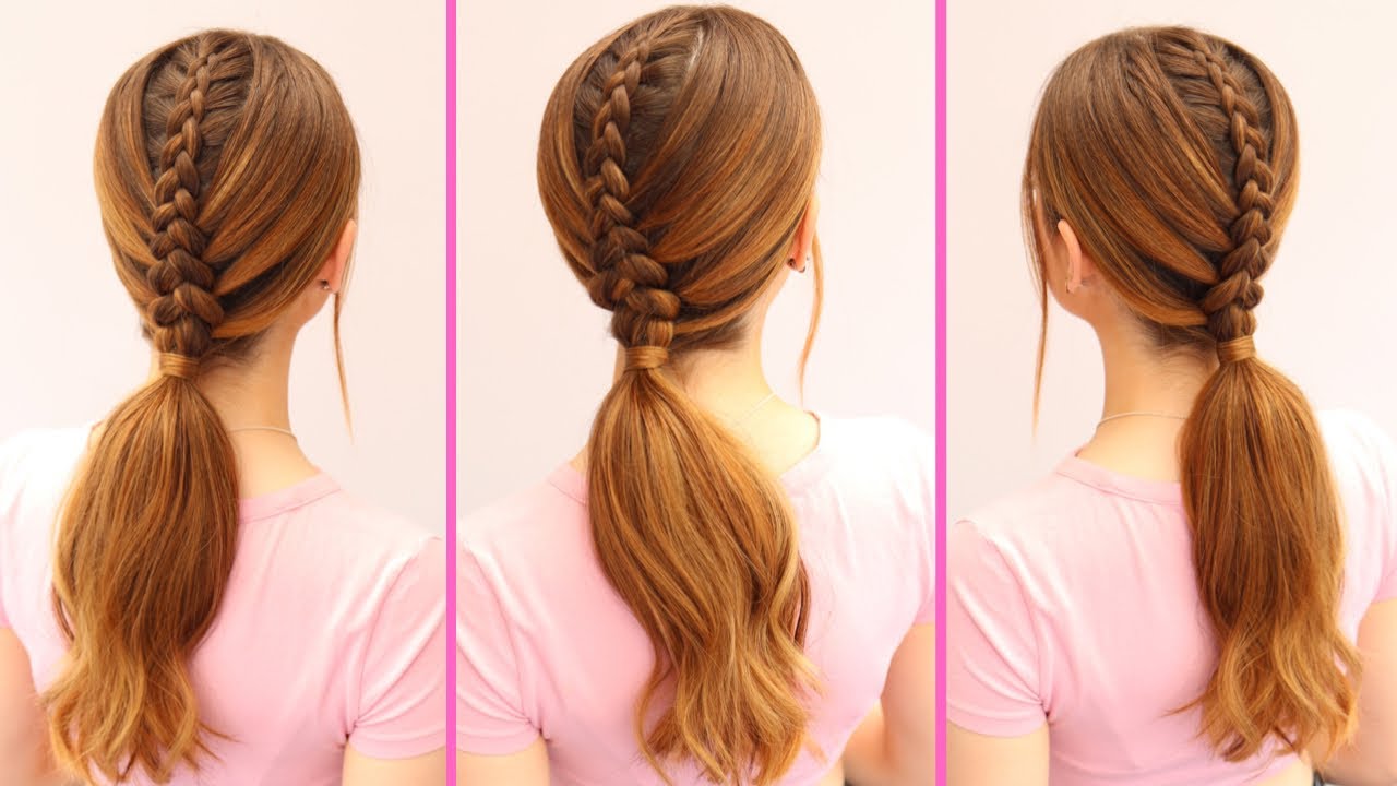 Easy Braided low ponytail!