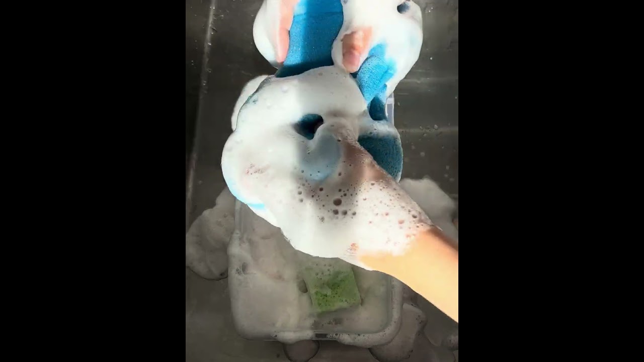 #asmr #spongesqueezing #cleantok #oddlysatisfyingvideos 