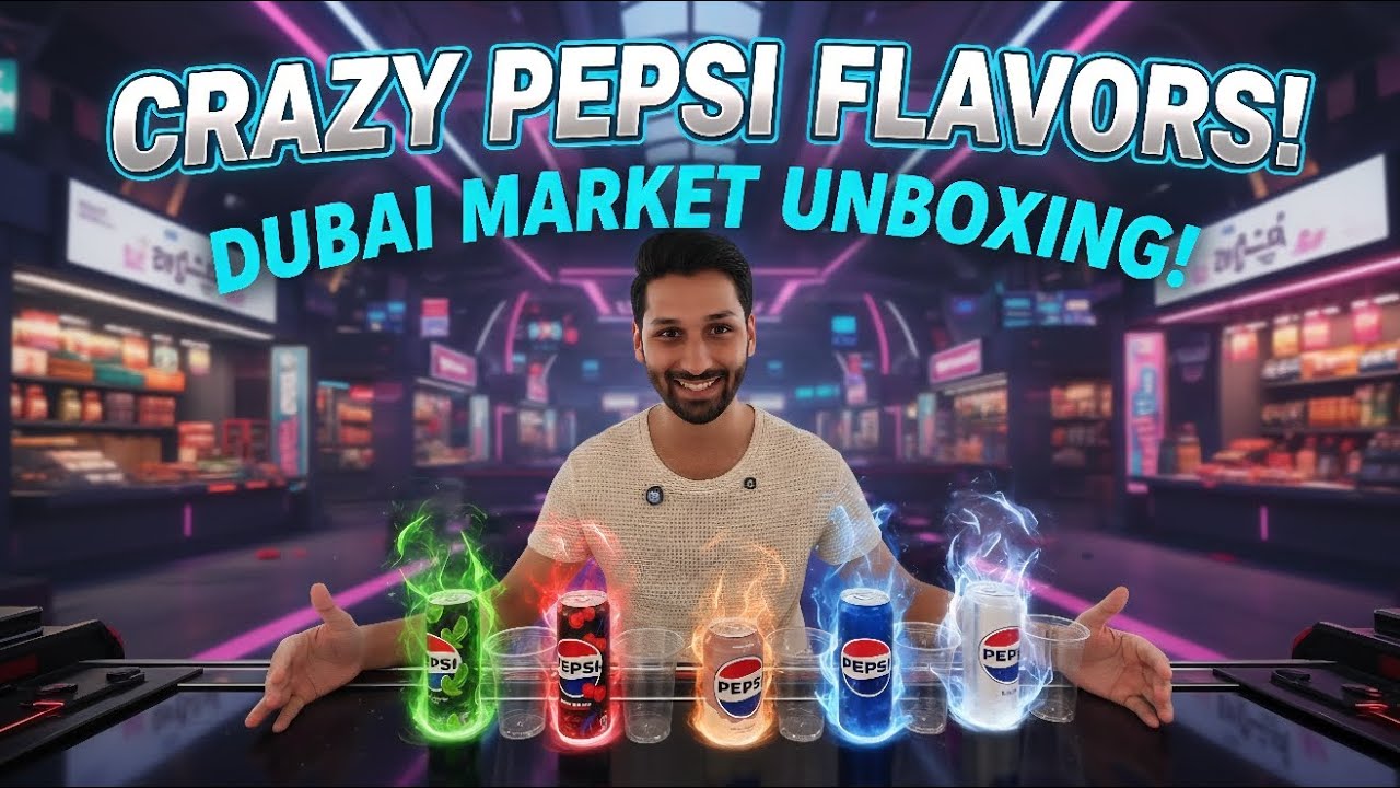 Trying EVERY Pepsi Flavors I Found in Dubai Market 😱 | Cream Soda Was Unexpected!