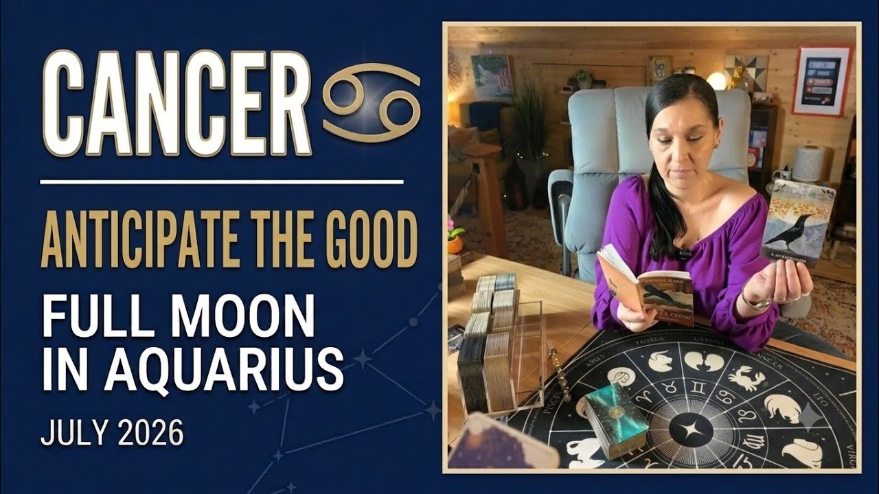 Рак ♋ Ожидайте хорошего 🌕 Полнолуние в Водолее ✨ Июль 2026