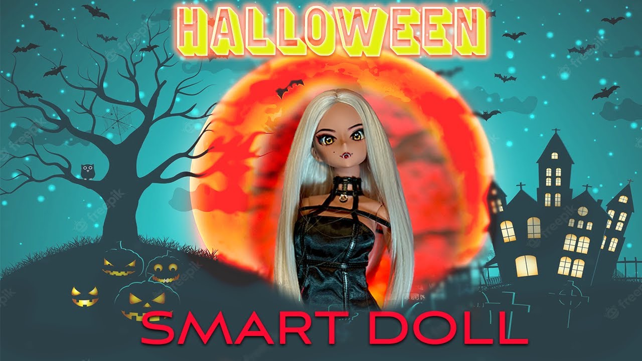 VAMPIRE and ONI MASK-OOAK Custom Smart Doll- Halloween Edition!