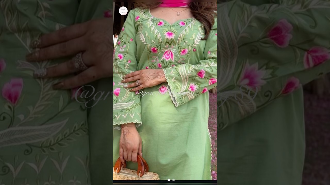Embroidery work suit/machine embroidery suit/punjabi suit designs #ytshorts #punjabisong #shorts