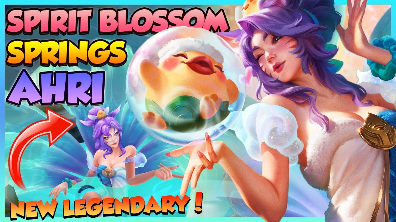 🧖🏻‍♀️ SPIRIT BLOSSOM SPRINGS AHRI.. RIOT BROKE EMERGENCY GLASS?? | New Legendary Skin | Erick Dota