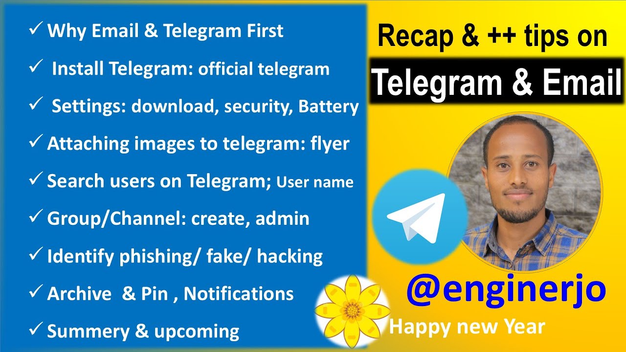 Telegram and Email Summery  ቴሌግራም እና ኢሜይል ክለሳ እና ተጨማሪ መረጃዎች