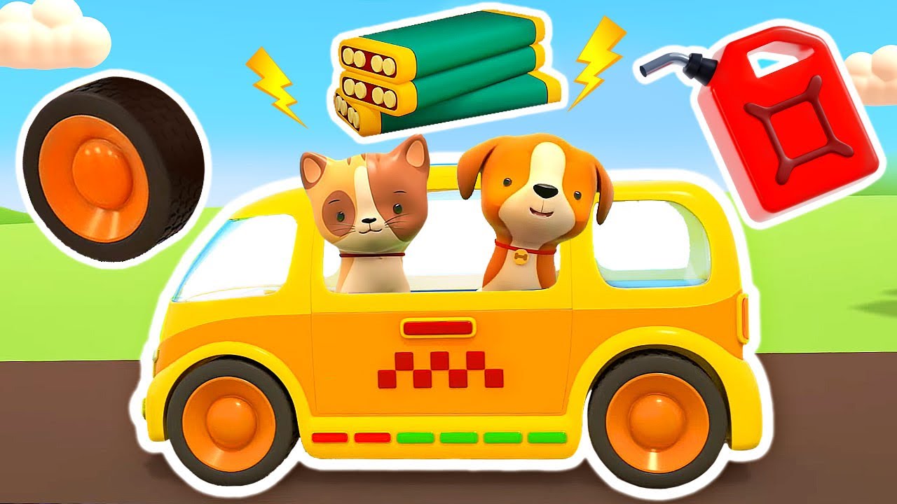 Helper cars repair the broken battery & the retro car. Full episodes & Helper cars cartoons for kids