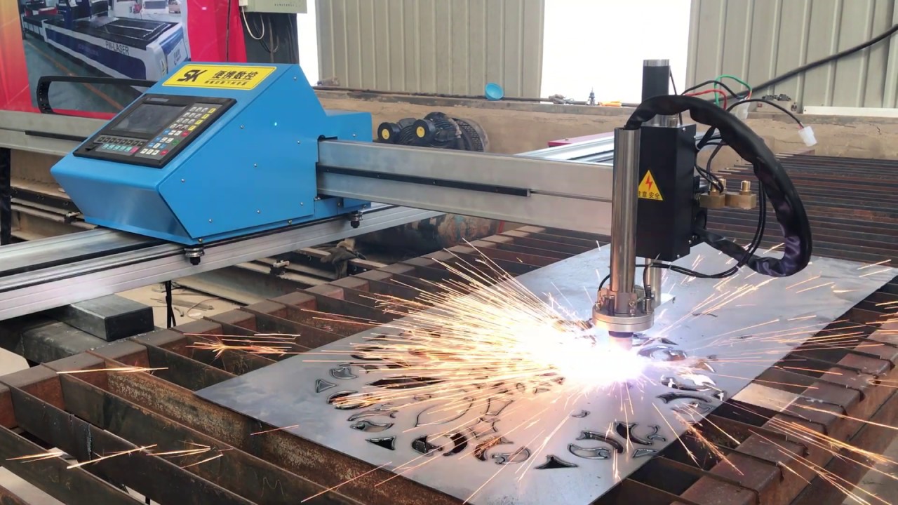 SK cnc plasma cutting machine with F2100T