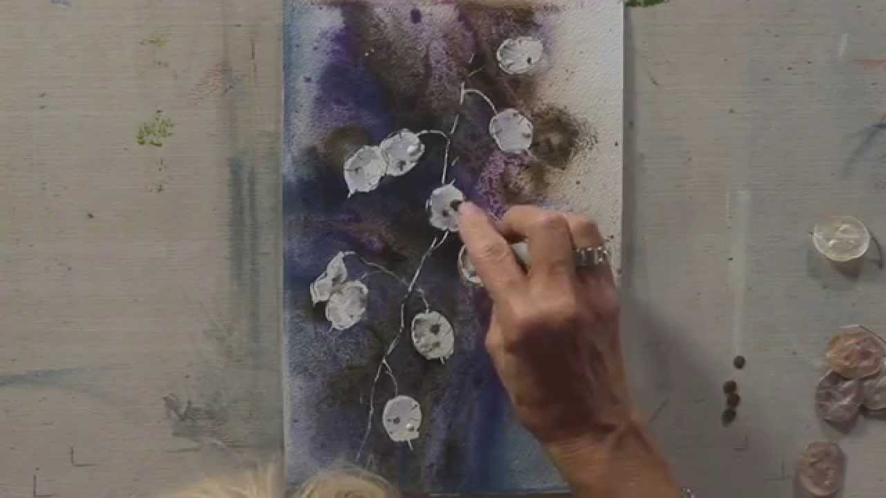 Honesty in Watercolour & Ink with Artist Jane Betteridge