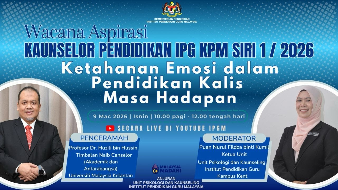 WACANA ASPIRASI KAUNSELOR PENDIDIKAN IPG KPM SIRI 1/2026