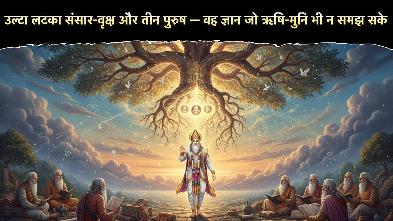 उल्टा लटका संसार-वृक्ष और तीन पुरुष — वह ज्ञान जो ऋषि-मुनि भी न समझ सके | Sant Rampal Ji Satsang