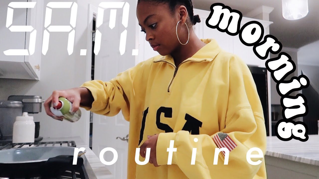 5 a.m. school morning routine // morning skincare routine + everyday makeup routine