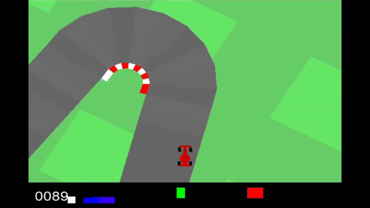 AI learns how to drive a race car (Continuous Actor critic, reinforcement learning)