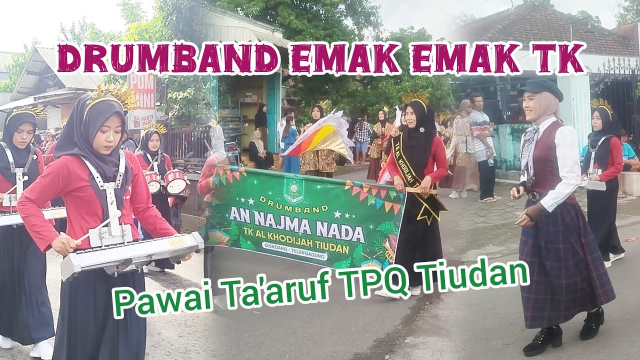 Drumband Emak Emak TK Al Khodijah Tiudan