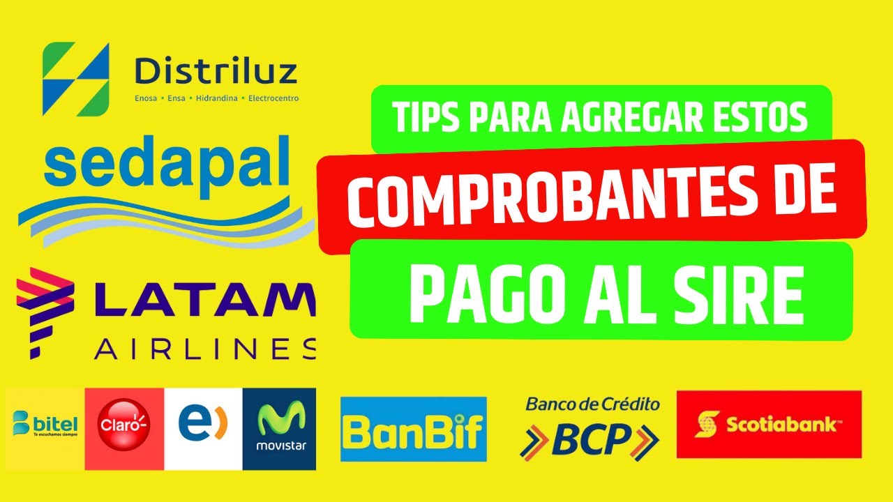 ACTUAL | CÓMO AGREGAR COMPROBANTES DE PAGO AL SIRE SUNAT 2023 | RECIBOS DE SERVICIOS BÁSICOS
