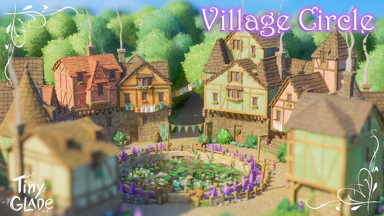 Village Circle | Tiny Glade Relaxing Longplay ASMR 😴 | No Commentary, No Music
