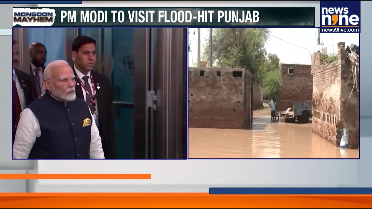 PM Modi To Visit Flood-Hit Gurdaspur On Sept 9 | Reviews Punjab Relief Efforts | Punjab Floods