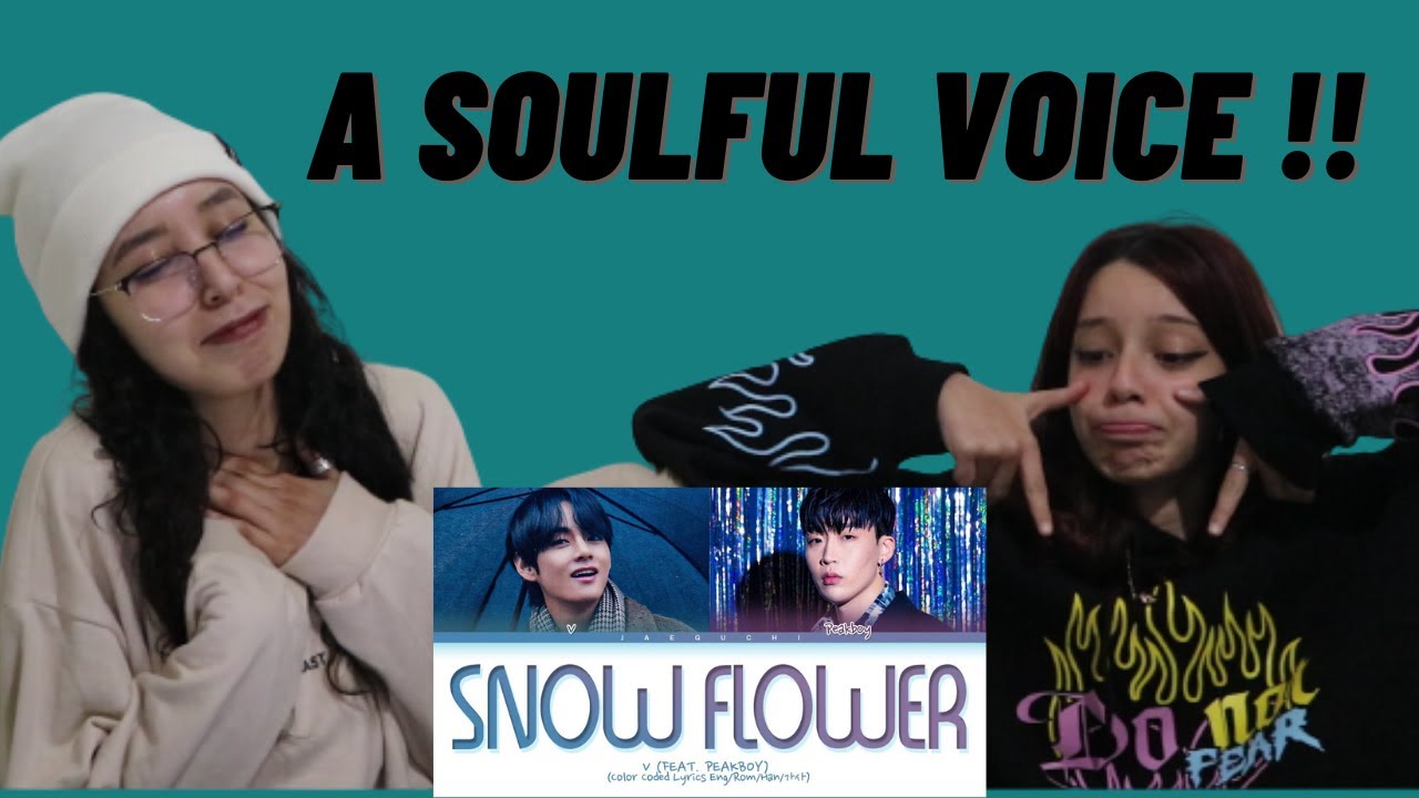 V 'SNOW FLOWER' Lyrics (feat. Peakboy) | REACTION 💜