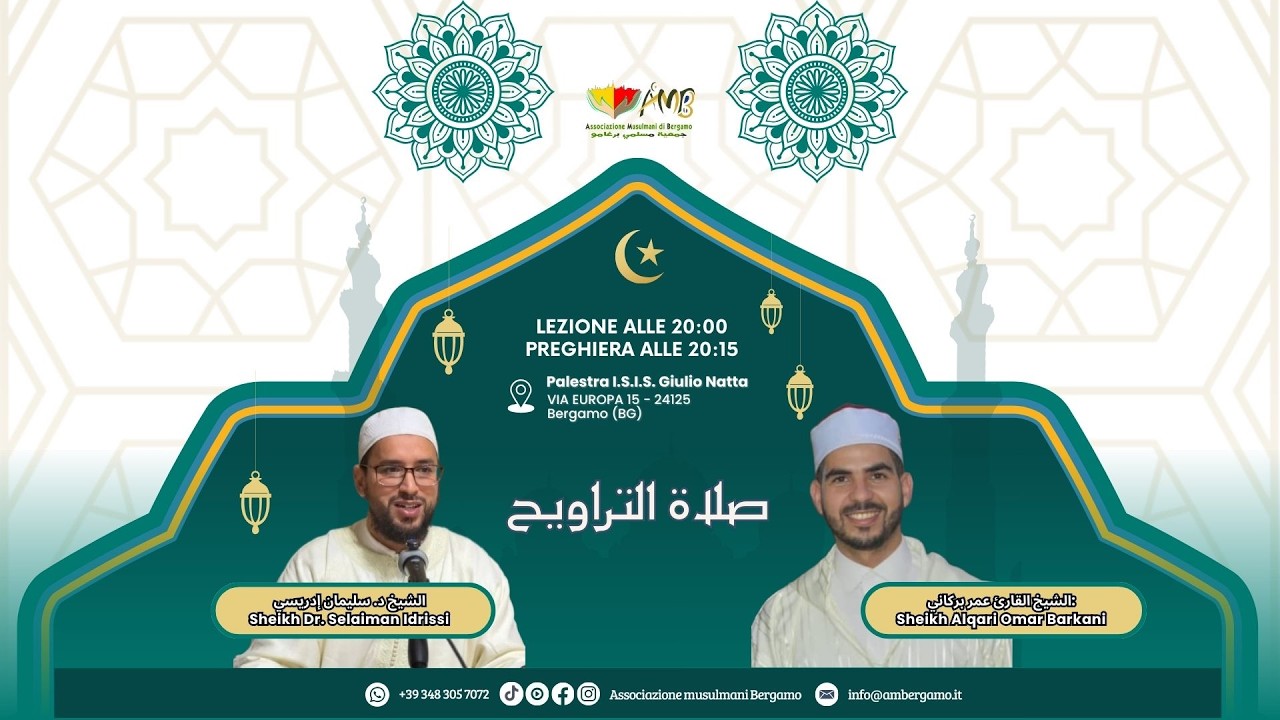 Preghiera del Tarawih - صلاة التراويح giorno 20