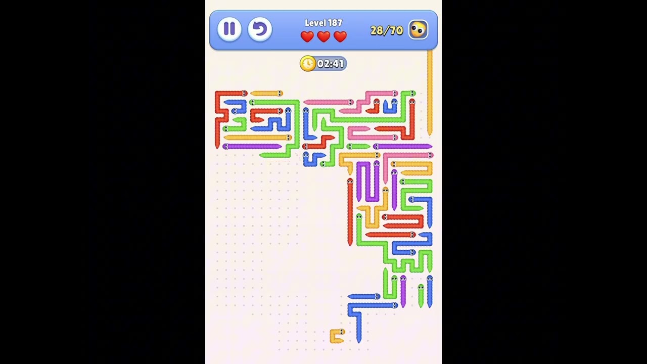 Snake Escape &ndash; Level 187 Walkthrough 🐍🧩✨