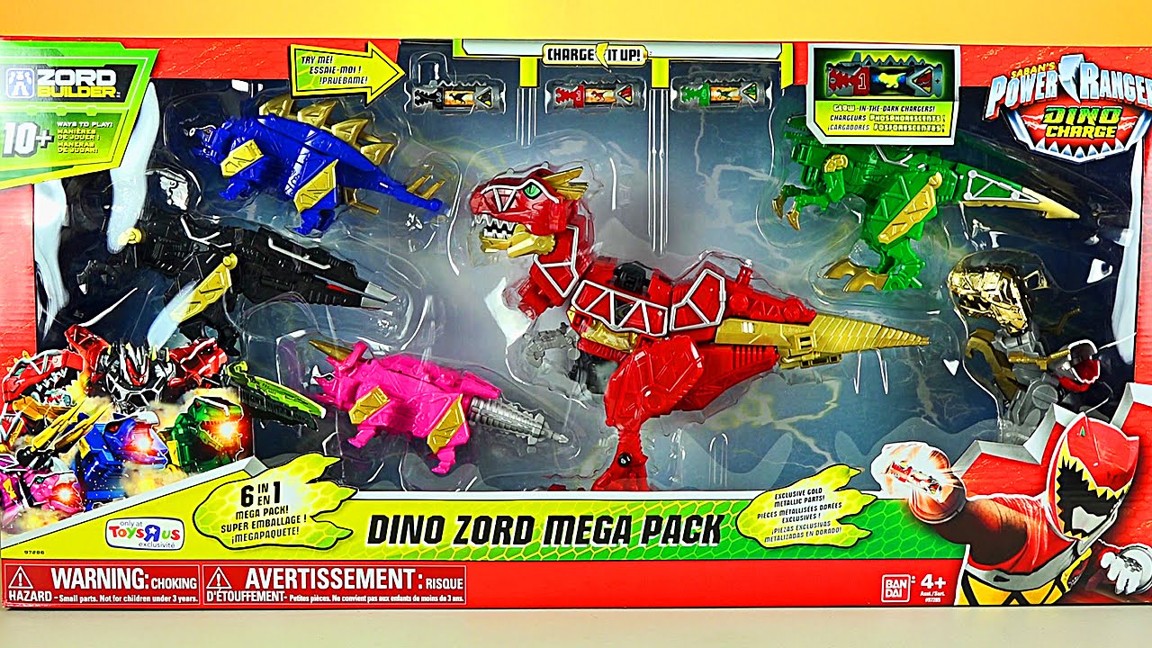 Power Rangers Dino Charge Dino Zord Mega Pack Review!