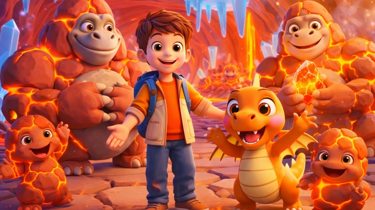 Kai And Zippy Adventure in the Lava Lands 🌋  3D Cartoon for Kids