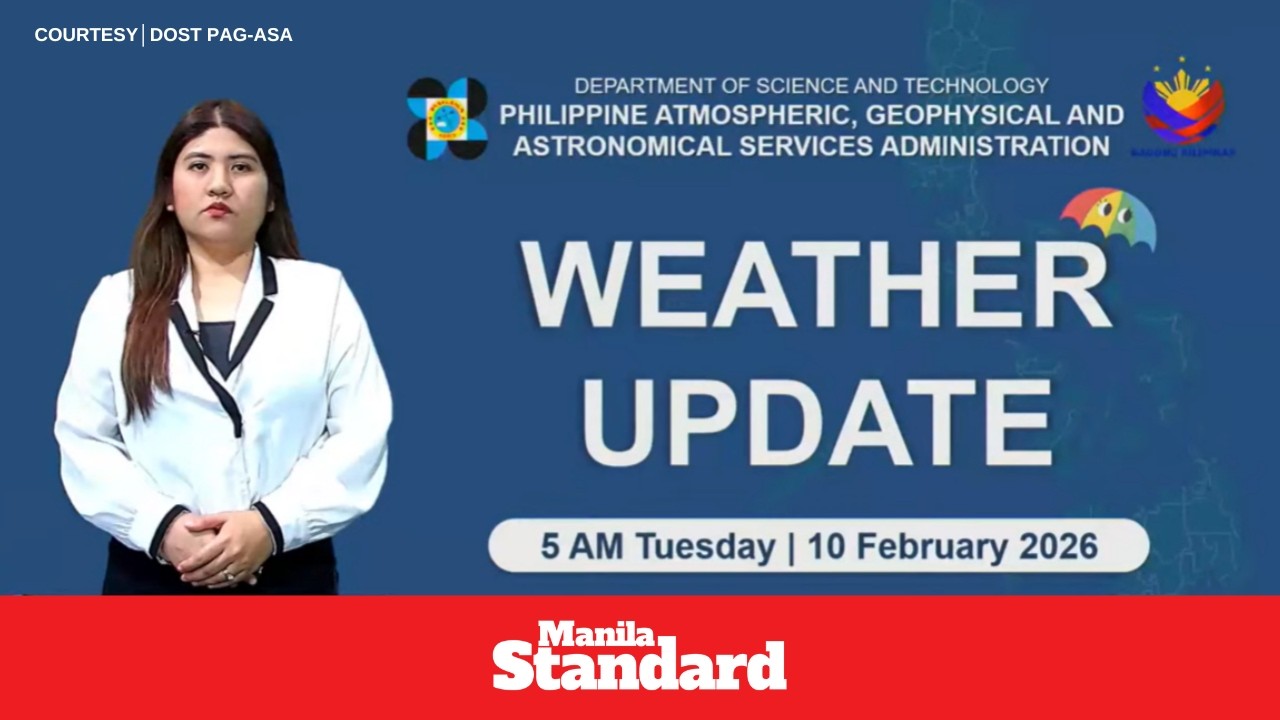 🌤️☁️Weather Update as of 🕔 5:00 AM, Tuesday, February 10, 2026
