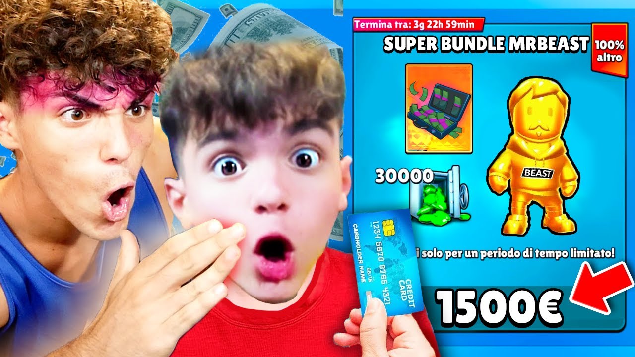 HO SCOPERTO MIO FIGLIO SHOPPARE CON I MIEI SOLDI DI NASCOSTO LE OFFERTE MR BEAST SU STUMBLE GUYS!😡💸