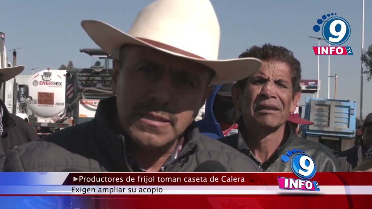 Campesinos toman caseta de Calera; exigen ampliar acopio de frijol.