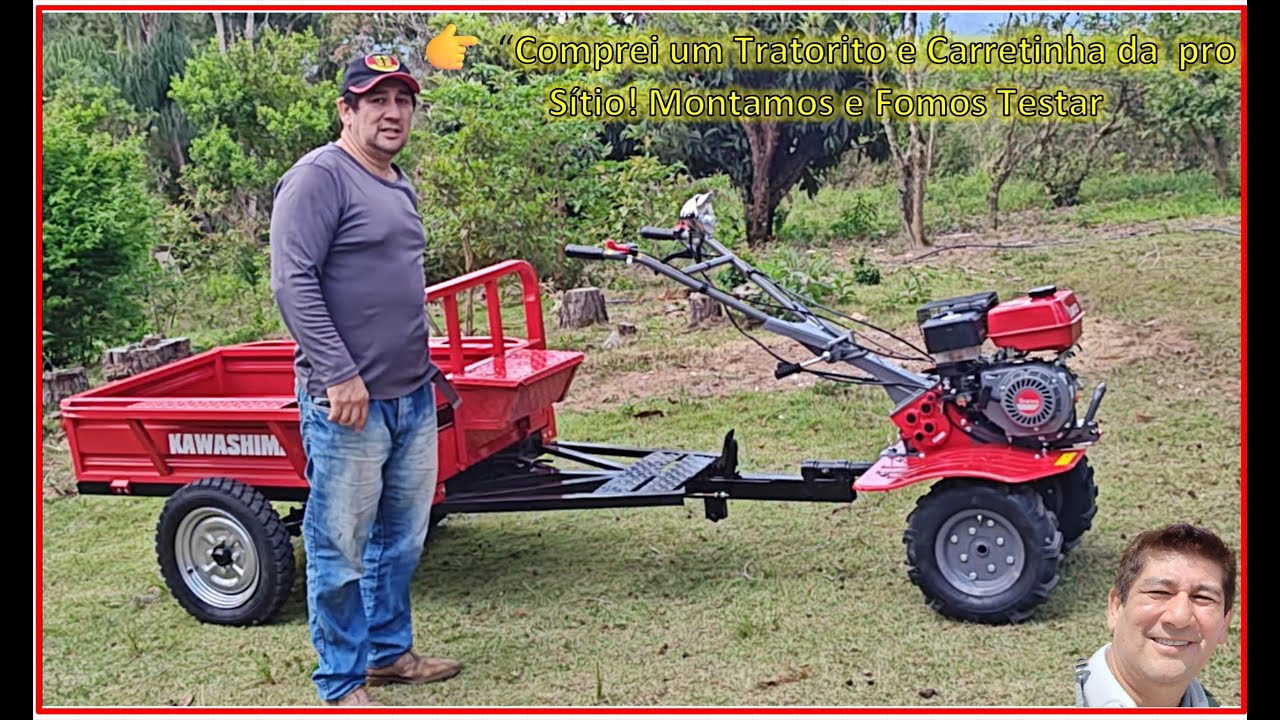 Comprei um Tratorito e Carretinha da Branco pro Sítio! Montamos e Fomos Testar 🚜