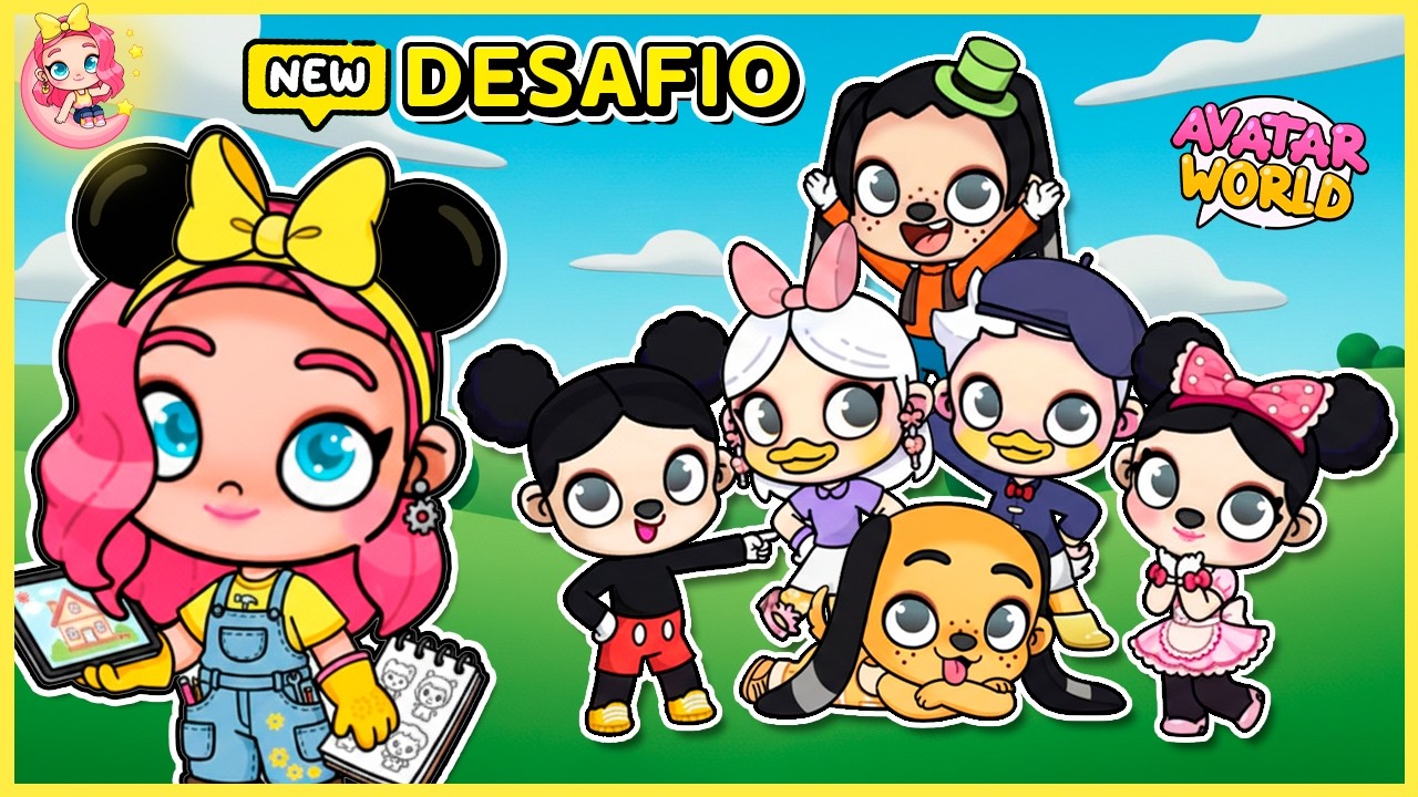 🐭✨ WE CREATED MICKEY and his Friends for FREE | Avatar World 🌙🔥 Step by Step