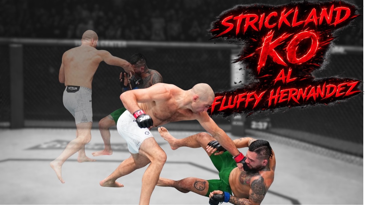 STRICKLAND DESTRUYE A FLUFFY Y RETA A KHAMZAT CHIMAEV 😱