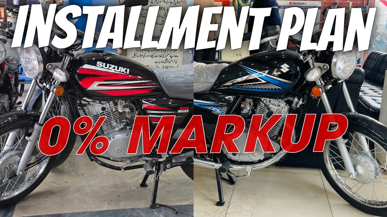 Suzuki GS 150 Latest 0% Markup Installment Plan For October 2025🔥